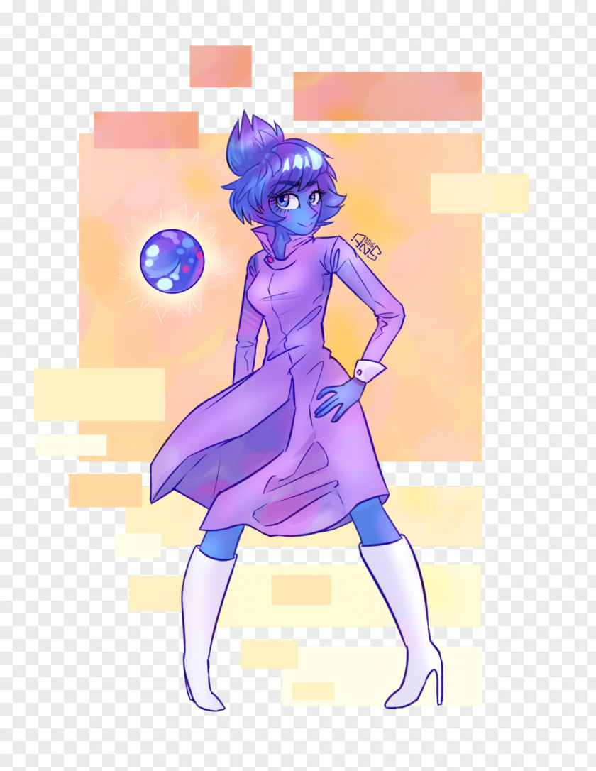 Gemstone Lapis Lazuli Blue Character Art PNG