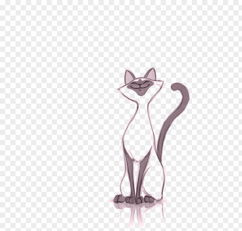 Lines Cat Siamese Drawing Black Clip Art PNG