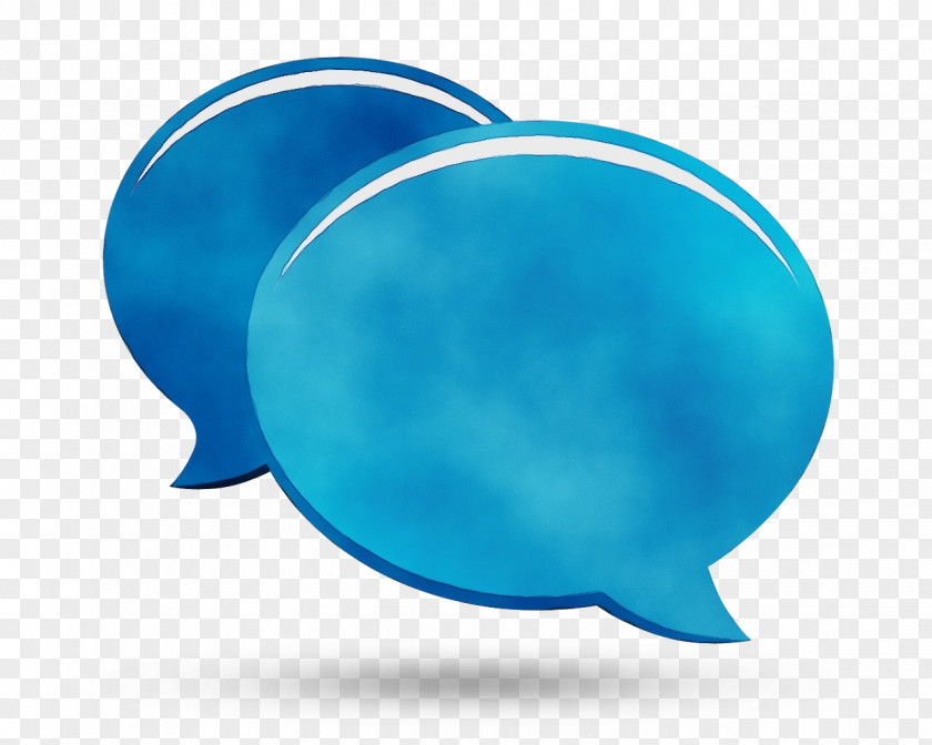 Sphere Turquoise Speech Balloon PNG