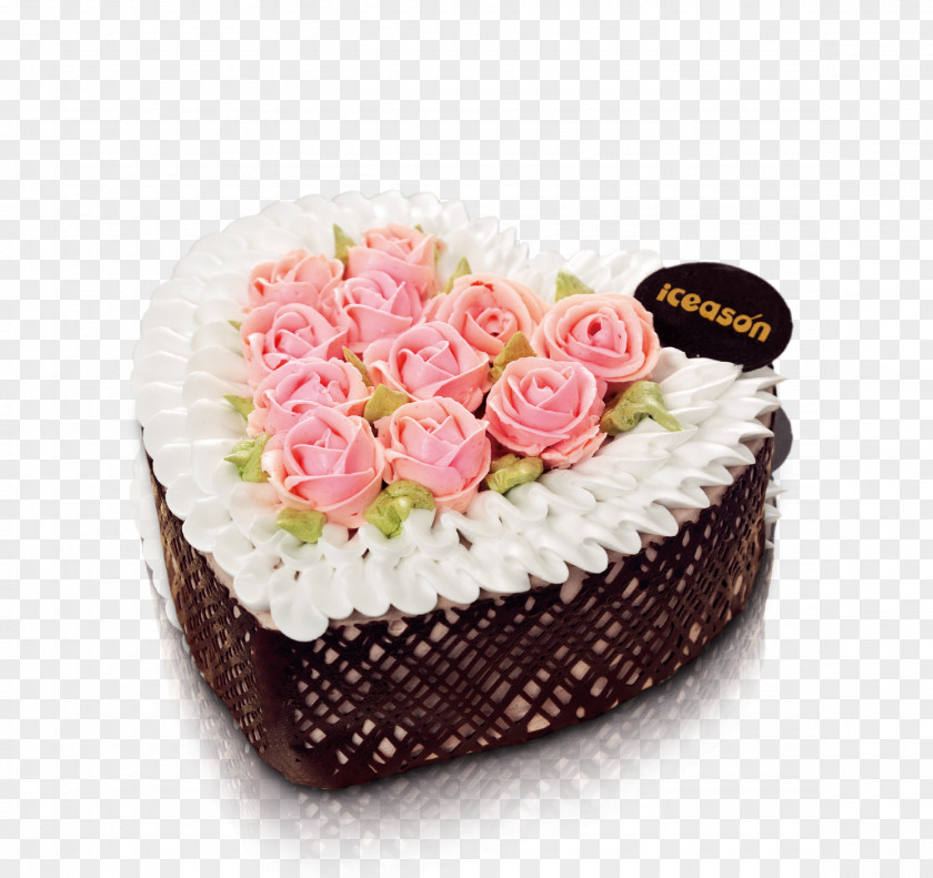 Vector Colored Rose Cake Ice Cream Icing Chocolate Cupcake PNG