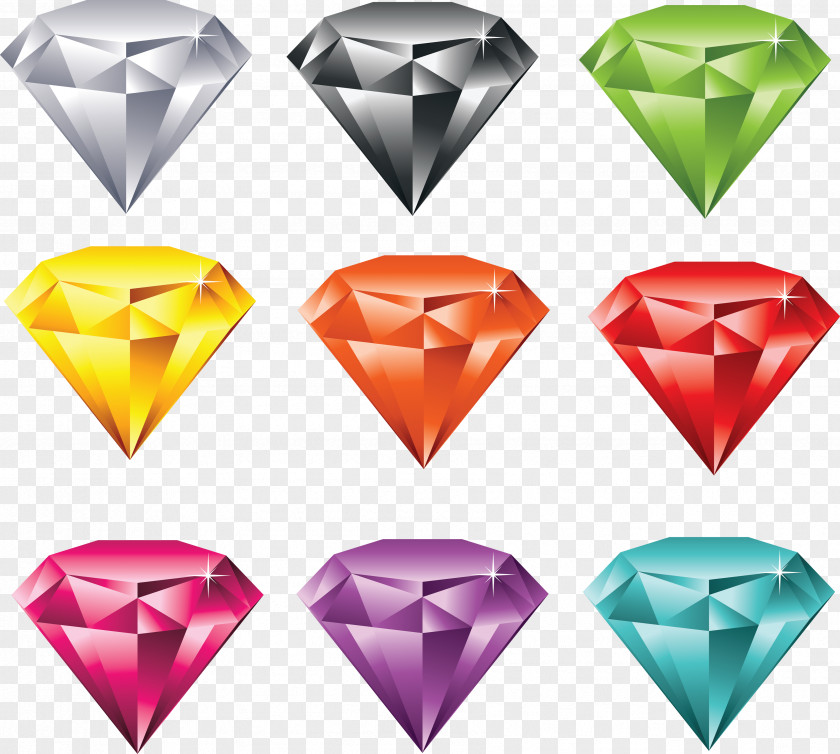 Color Diamonds Images Gemstone Royalty-free Jewellery Clip Art PNG