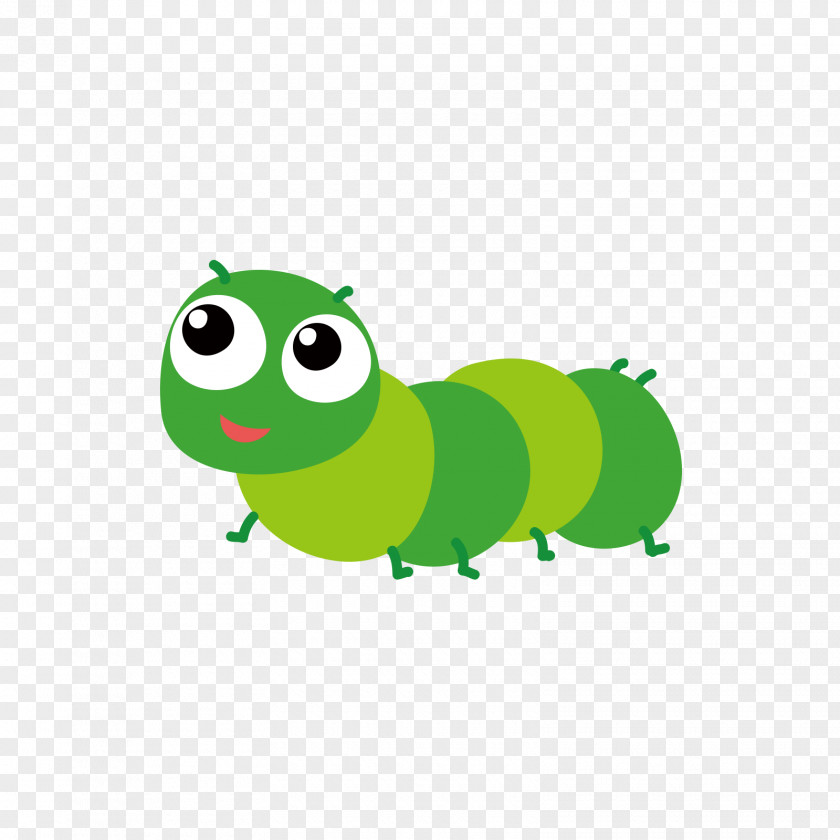 Green Caterpillar Insect Euclidean Vector Icon PNG