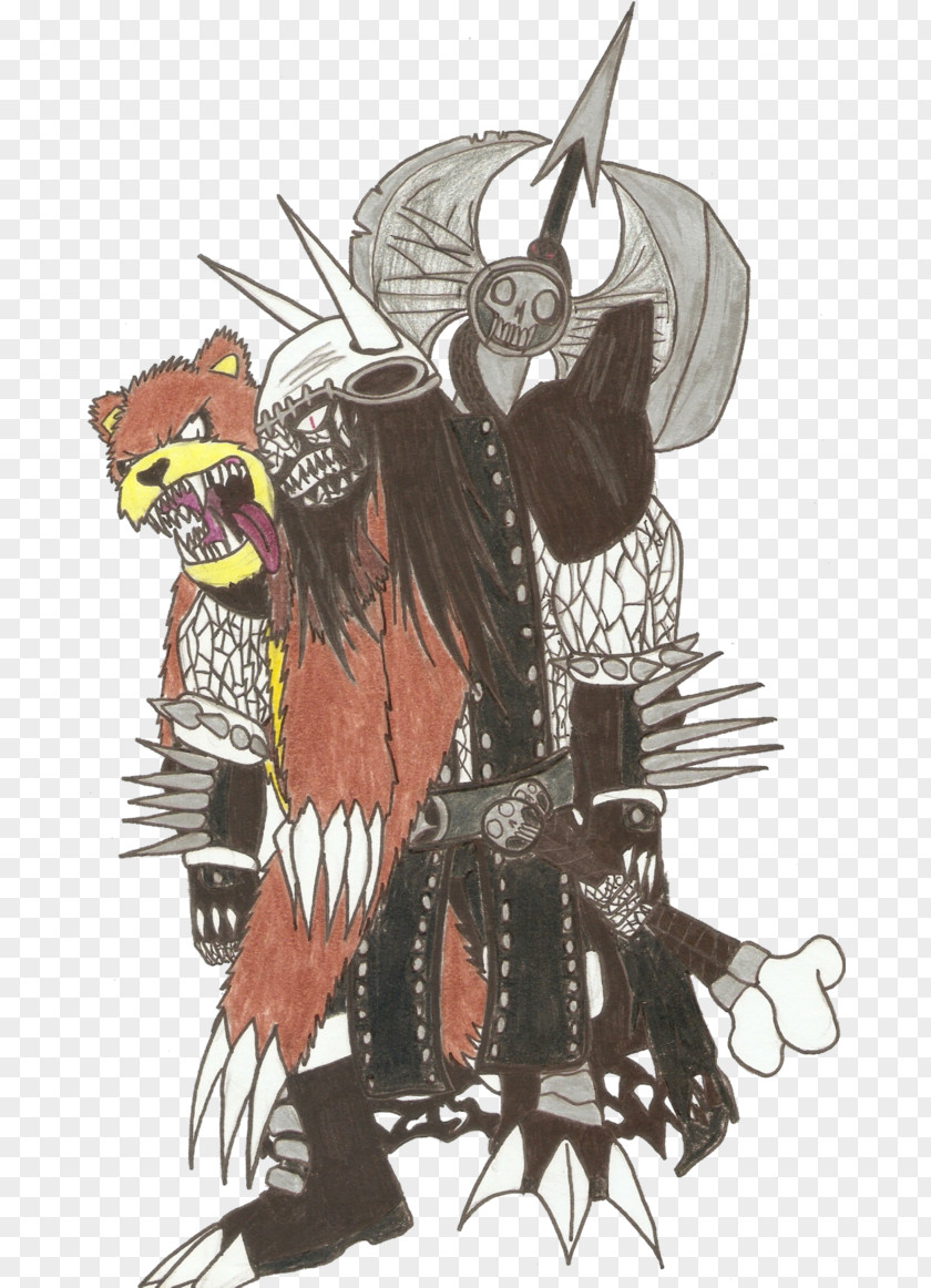 Heavy Metal Pirates Costume Design Cartoon Character PNG