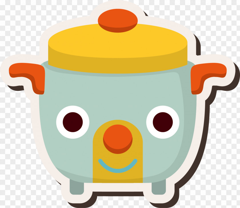 Blue Rice Cooker Vector Euclidean Illustration PNG