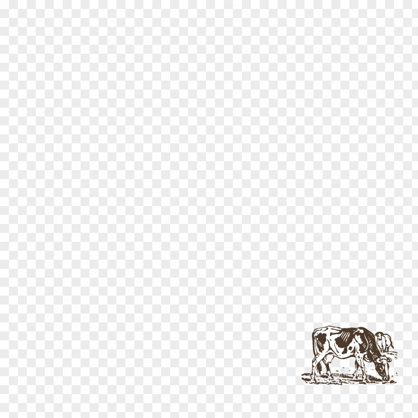 Cow Pasture Animal Version Painted Pencil White Black Pattern PNG