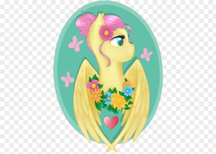 Fluttershy Pony Friendship Vertebrate Clip Art Illustration Flower Legendary Creature PNG