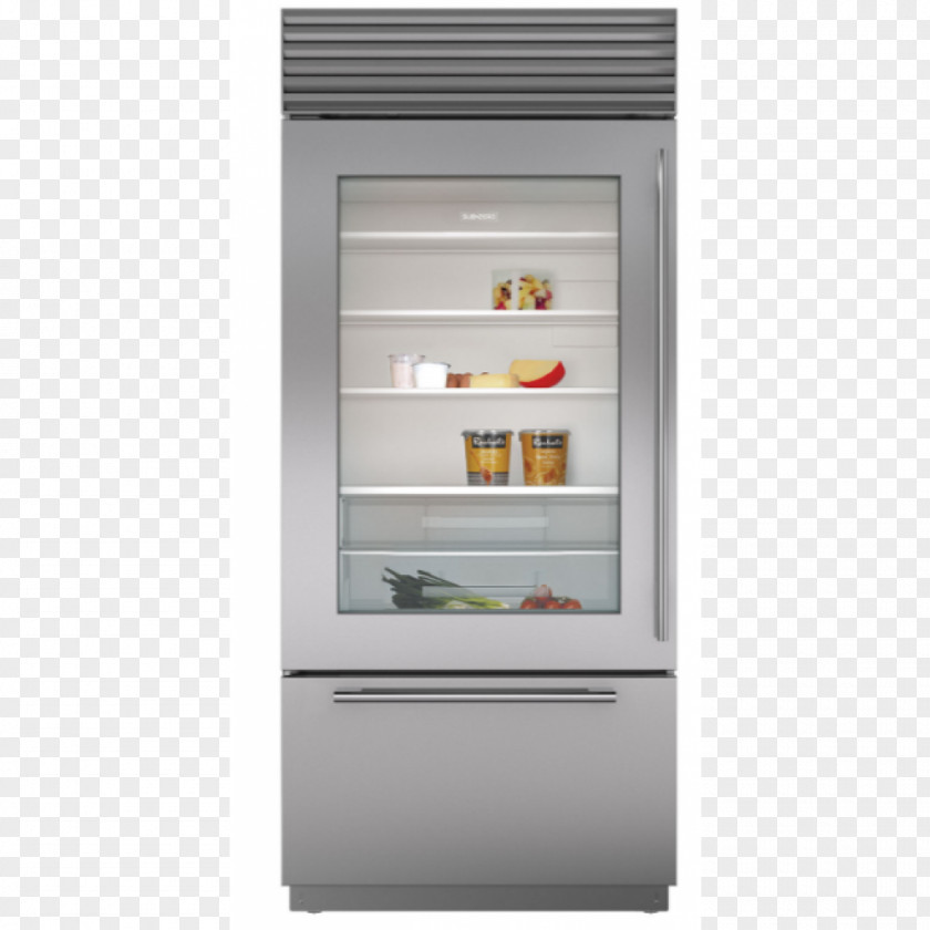 Refrigerator Window Sub-Zero Door Freezers PNG