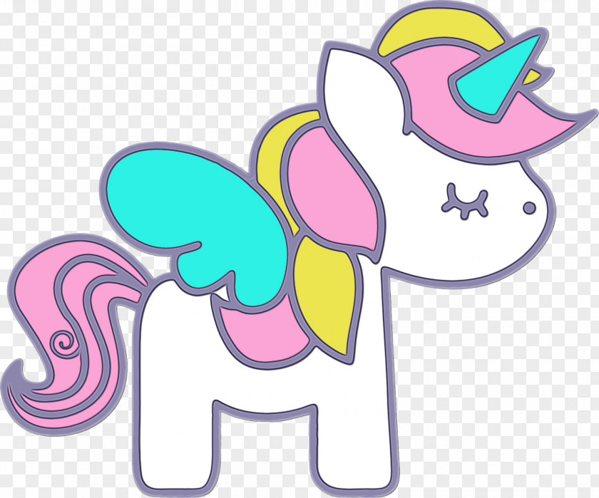 Sticker Text Unicorn Drawing PNG