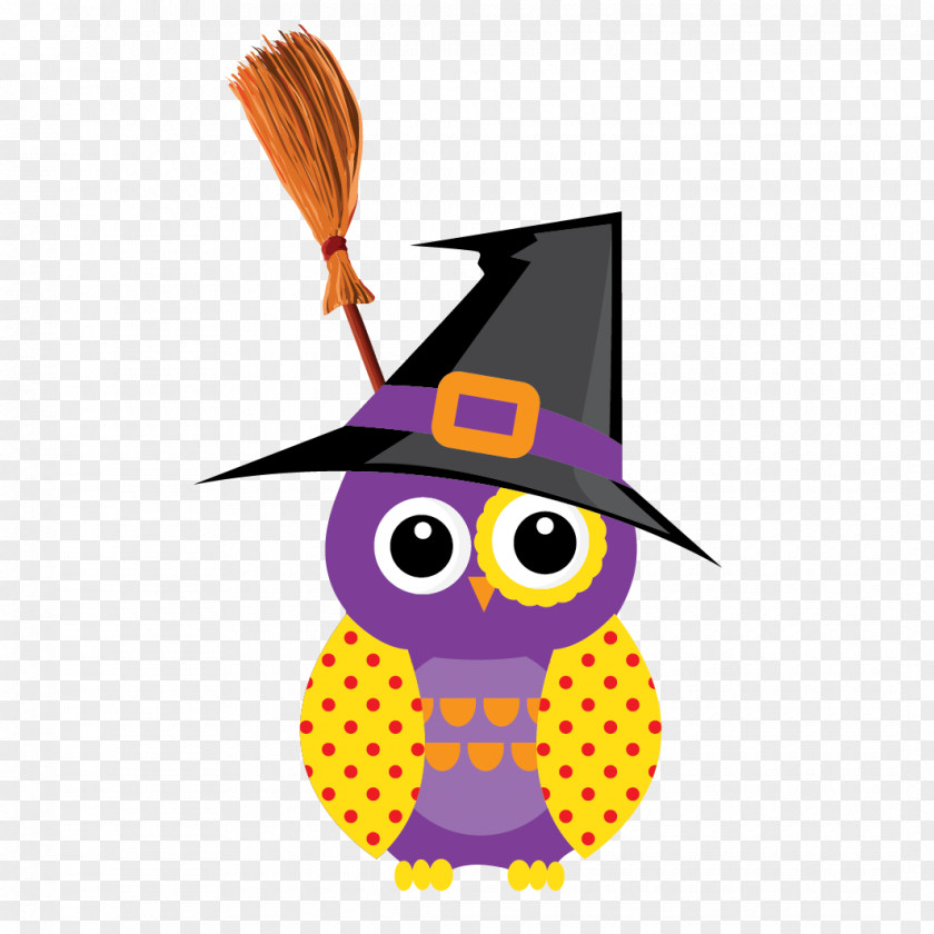 A Hat Owl Halloween PNG