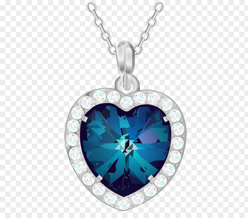 Heart Charms & Pendants Of The Ocean Clip Art PNG