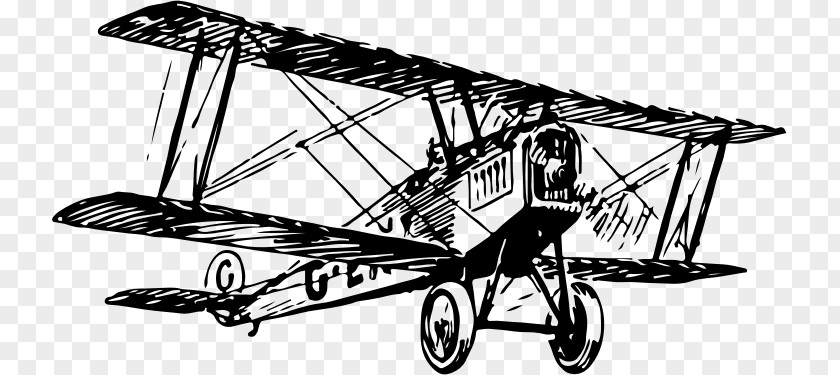 Plane Sketch Biplane Airplane Aircraft Clip Art PNG