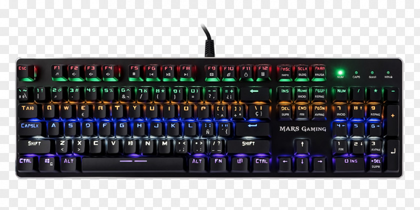 Computer Mouse Keyboard Gaming Tacens USB RGB SWITCH Keypad Color Model PNG