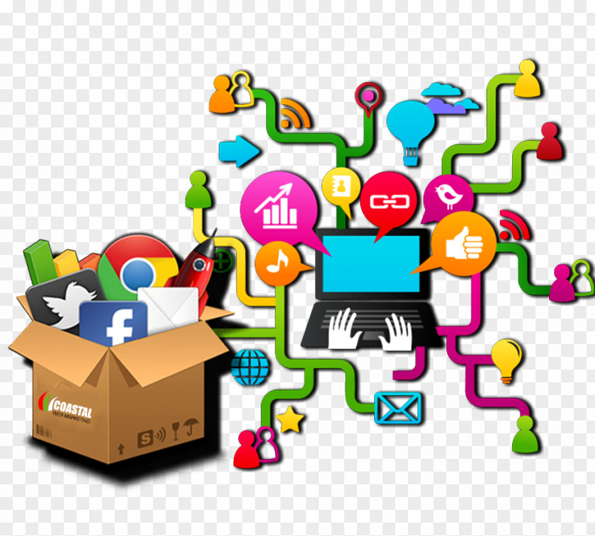 Marketing Digital Business Content Social Media PNG