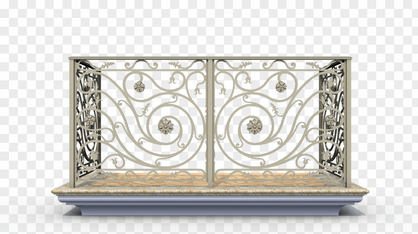 Iron Wrought Parapet Balcony Sheet Metal PNG