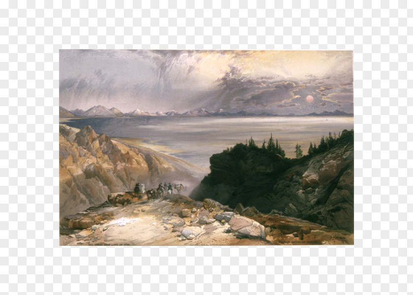 Lake Great Salt Artist Loch Painting PNG
