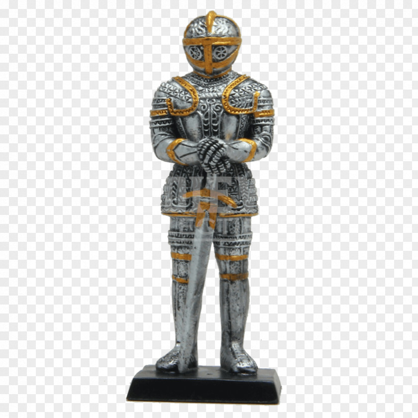 Medieval Middle Ages Knight Statue Figurine Sculpture PNG
