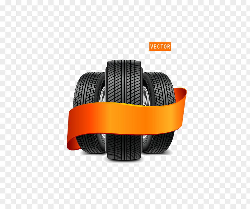 Vector Tires Car Tire Ribbon Wheel PNG