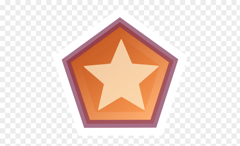 Actions Draw Polygon Star Triangle Orange Font PNG