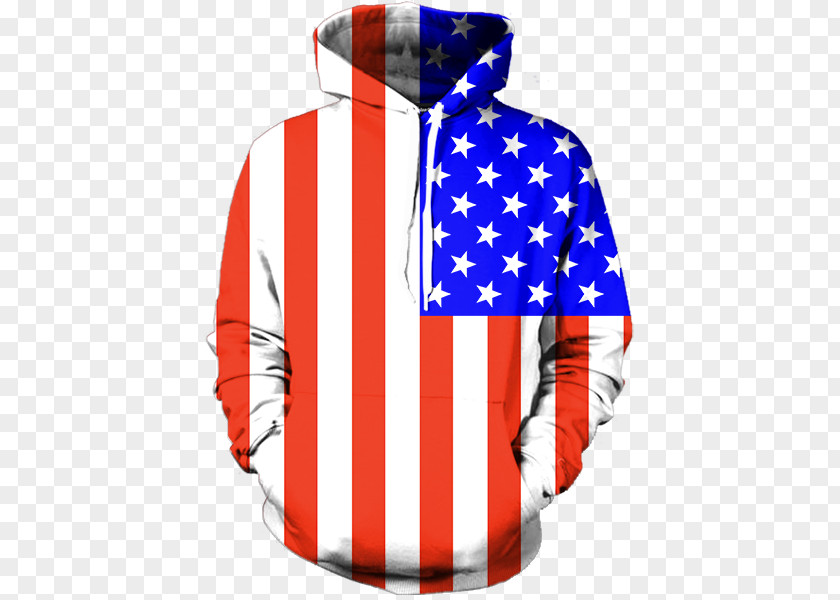 American Flag Hoodie Sweater Outerwear Shirt PNG