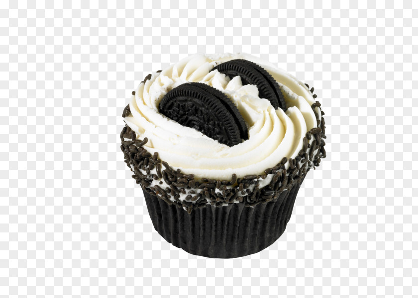 Oreo Cupcake Frosting & Icing Cream Bakery Food PNG