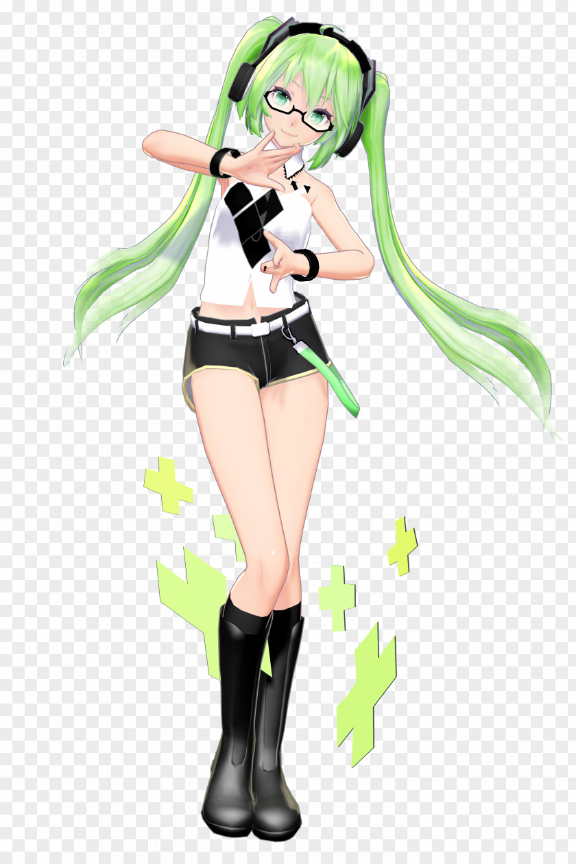 Popped Hatsune Miku Vocaloid MikuMikuDance Crypton Future Media Megurine Luka PNG