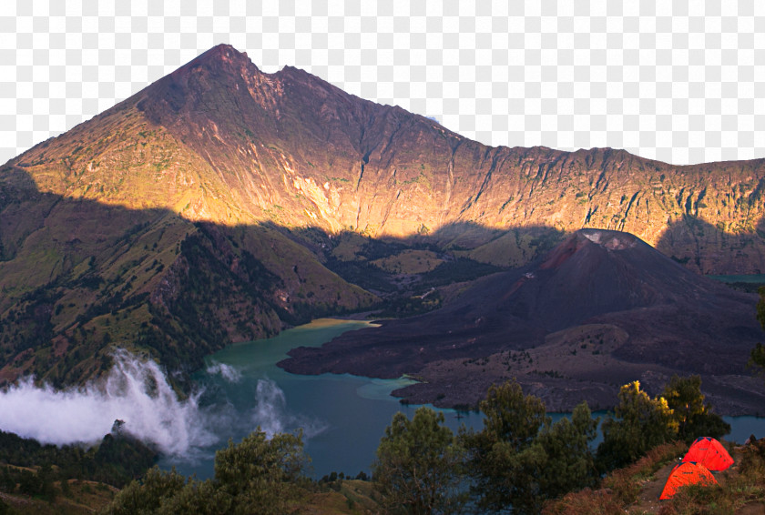 Agung Volcano Mount Rinjani Island Bali PNG
