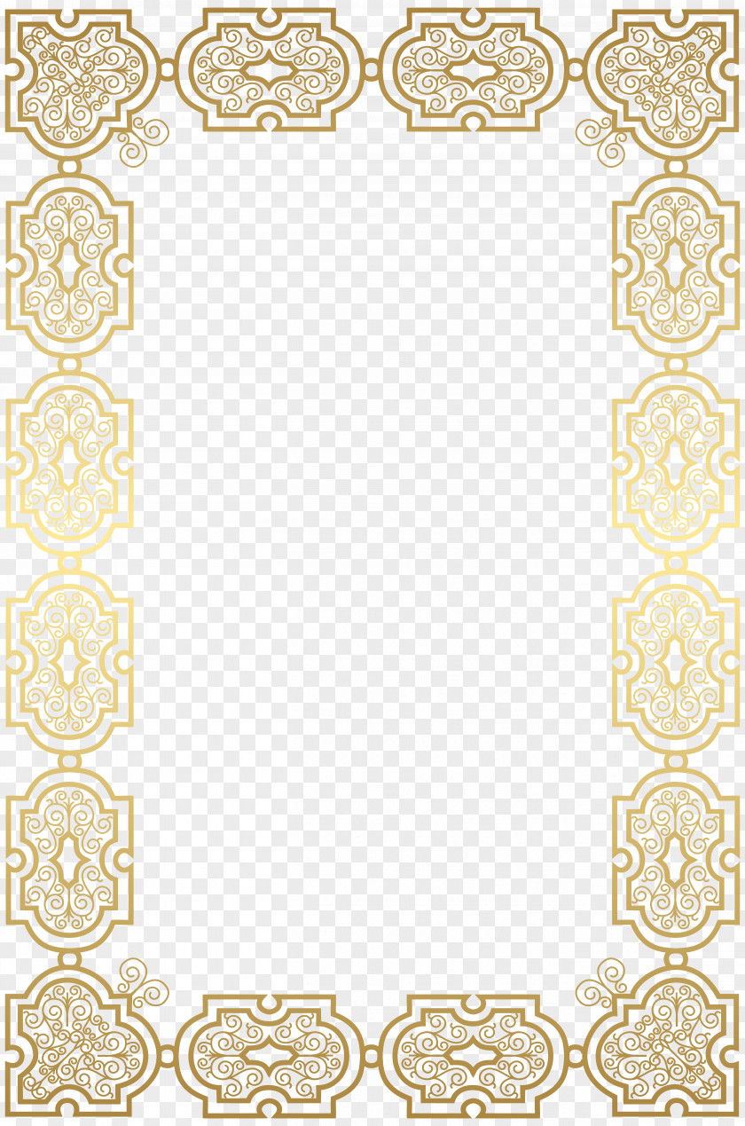Border Frame Deco Clip Art Paper Yellow Area Font Pattern PNG