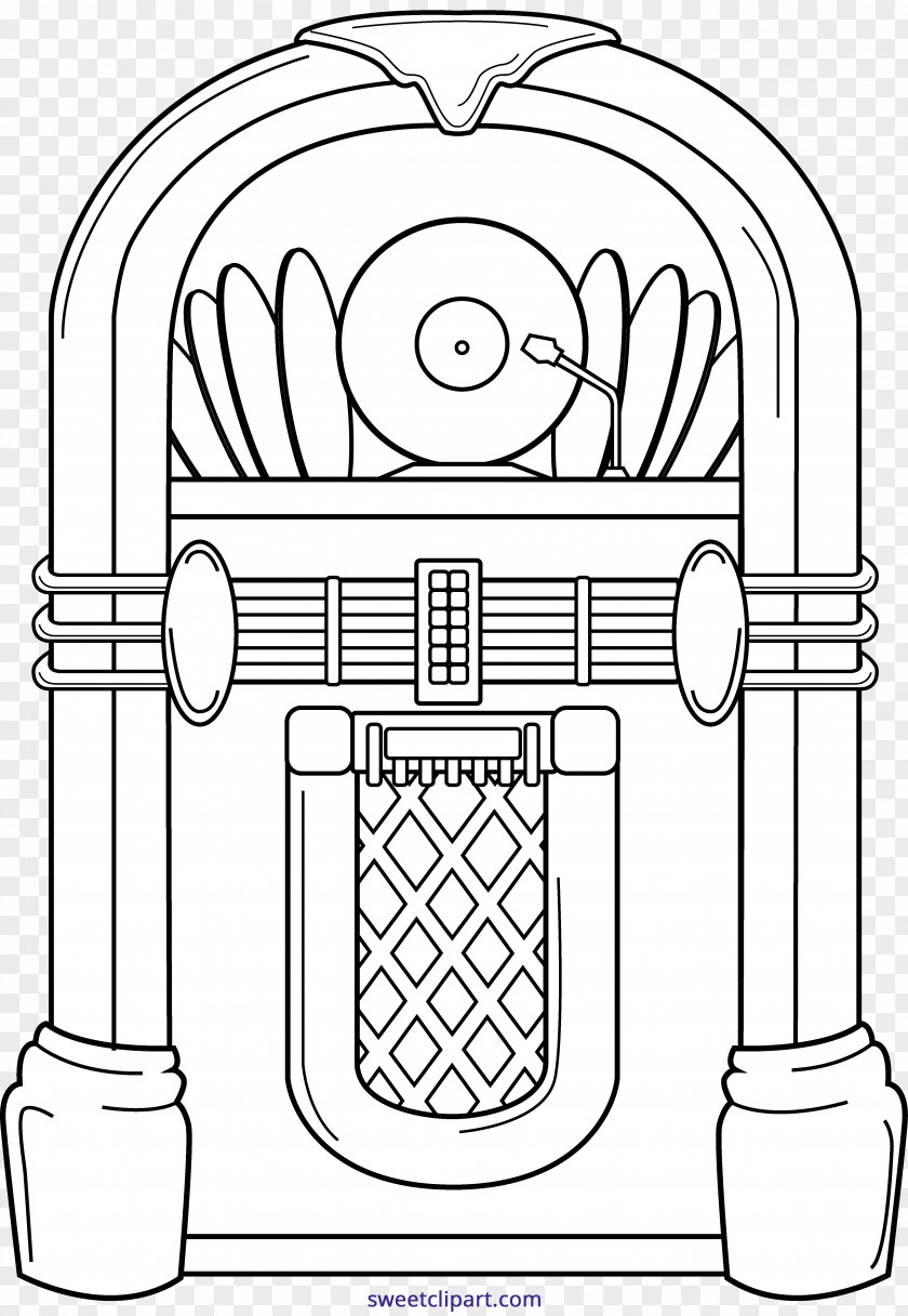 50 S Jukebox 50's Clip Art Illustration Blue PNG