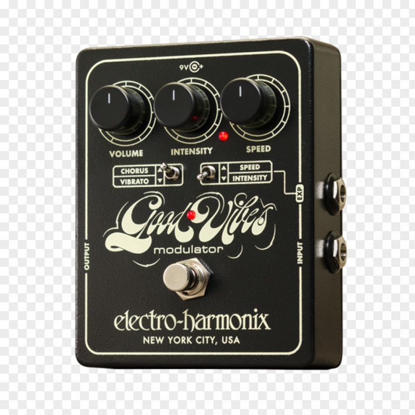 Electric Guitar Electro-Harmonix Good Vibes Effects Processors & Pedals Chorus Effect Vibrato PNG