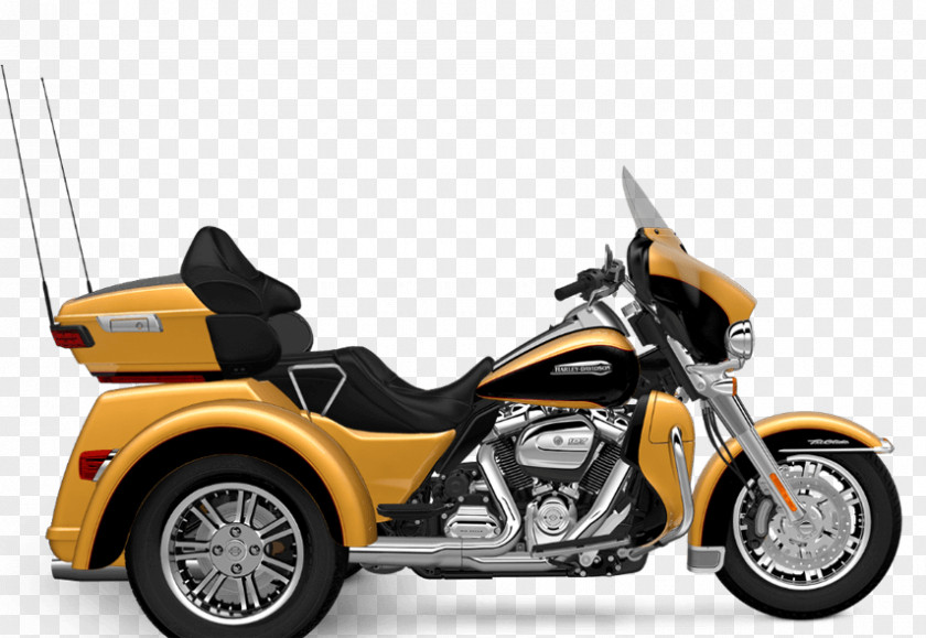 Motorcycle Harley-Davidson Tri Glide Ultra Classic Motorized Tricycle CVO PNG