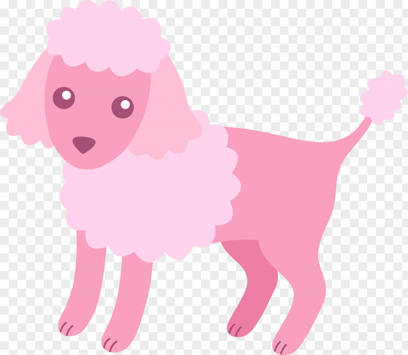 Pink Dog Cliparts Miniature Poodle Toy Puppy Clip Art PNG