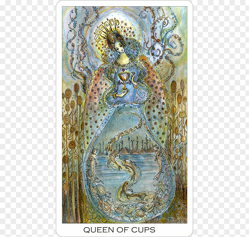 Queen Of Cups Paulina Tarot Rider-Waite Deck Suit PNG