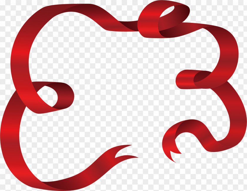 Creative Red Ribbon PNG