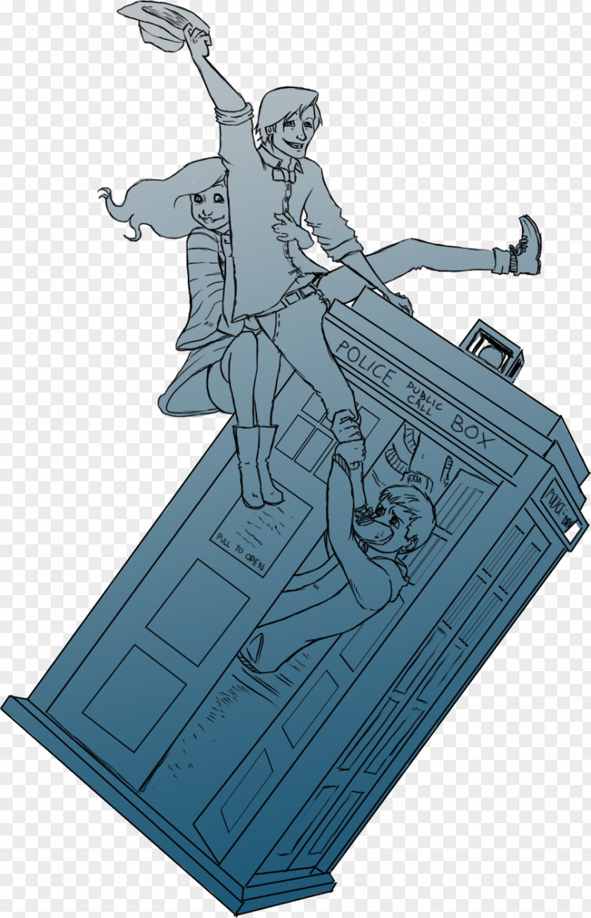 Doctor Who Tenth Eleventh TARDIS Drawing PNG