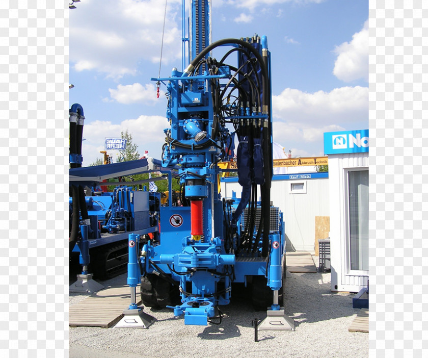 Drilling Machine Crane Boring Augers Heavy Machinery PNG