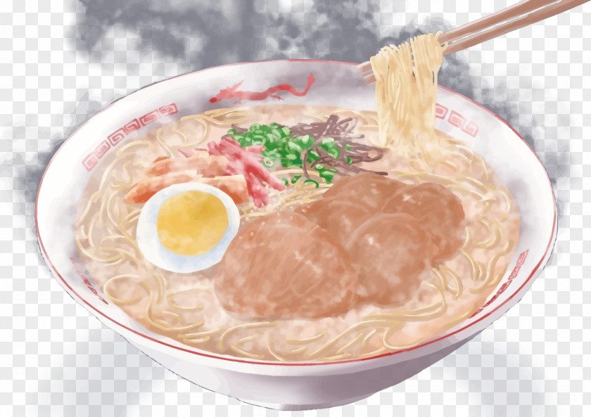 Vector Japanese Ramen Cuisine Chinese Noodle Bowl PNG
