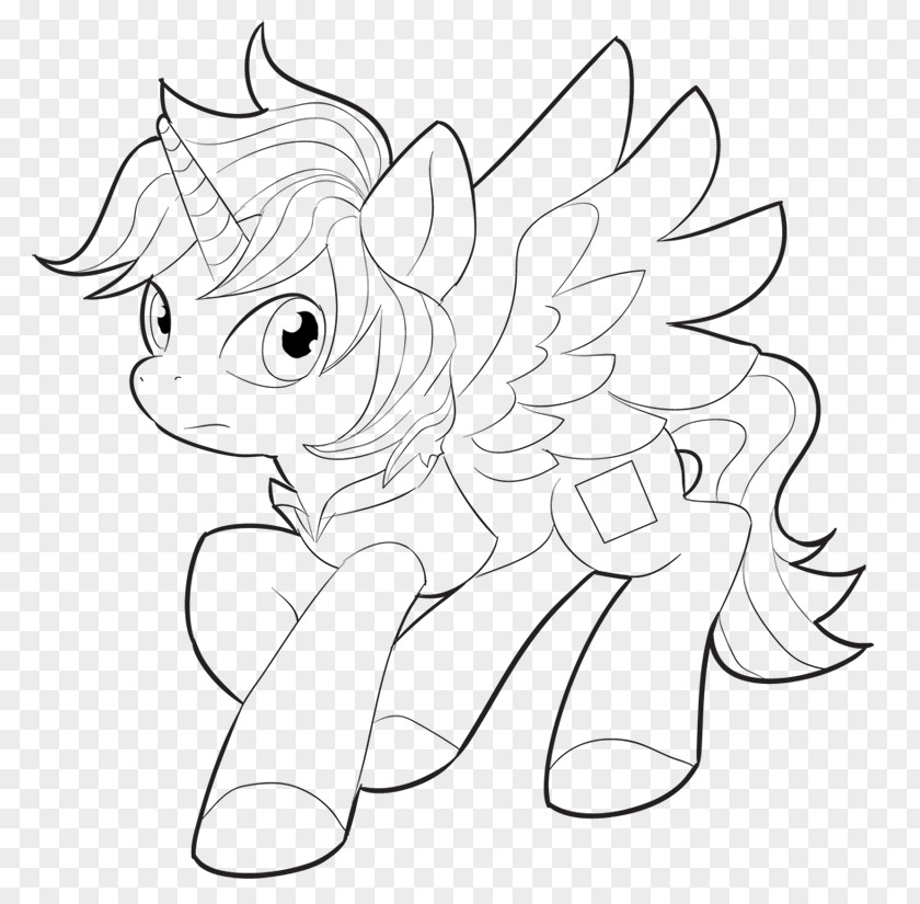 Base Alicorn /m/02csf Horse Line Art Drawing Cartoon PNG