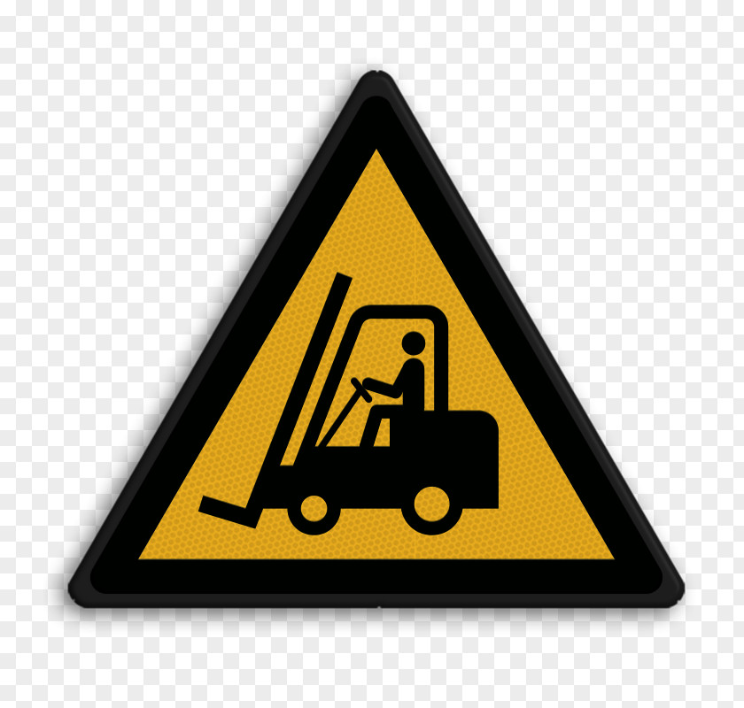 Creditcard Forklift Warning Sign Hazard Symbol Linde Material Handling Industry PNG