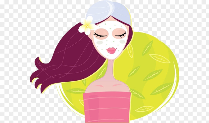 Facial Mask Stock Photography Illustration PNG photography illustration, Cartoon girl mask material clipart PNG