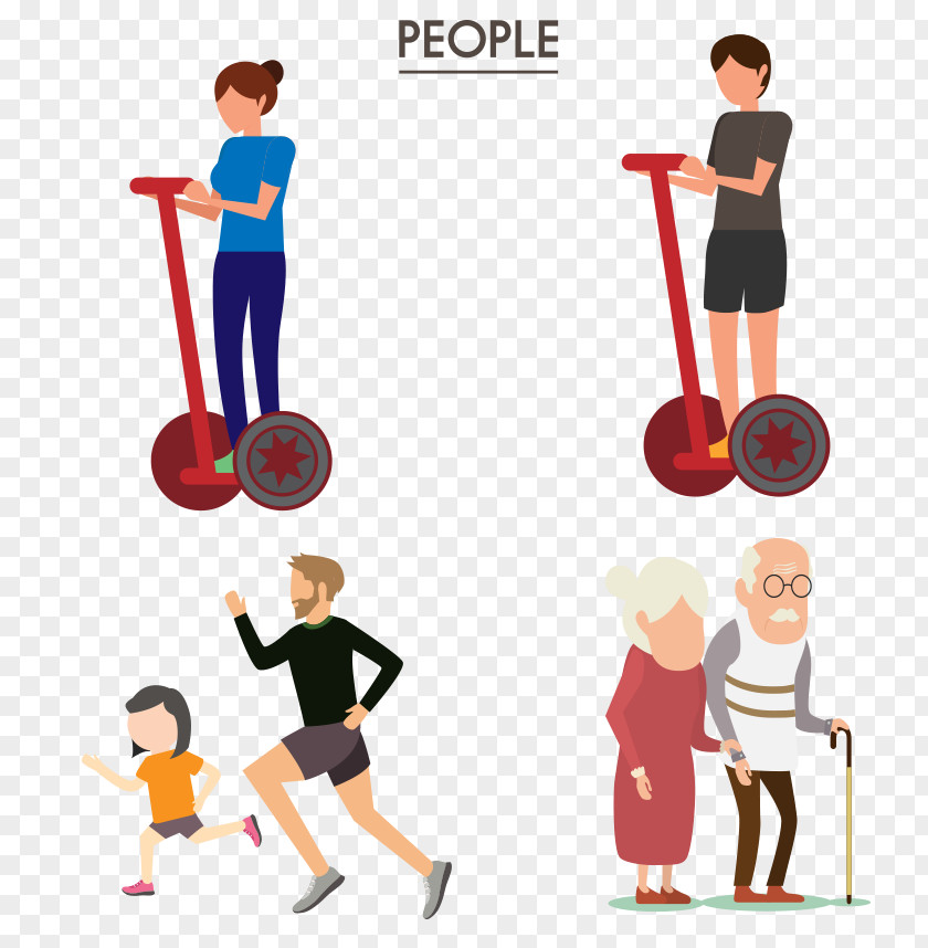 Fitness People Adobe Illustrator Icon PNG