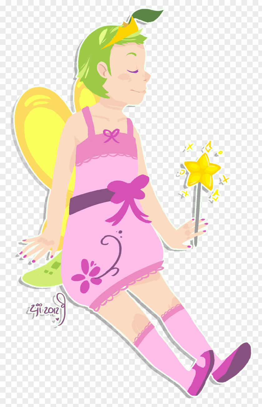 My Favorite Color Is Fluorescent Beige Clip Art Illustration Finger Fairy Pink M PNG