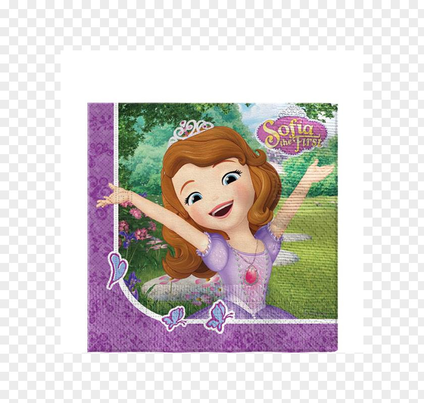 Sofia The First Cloth Napkins Party Ariel Birthday Prince PNG
