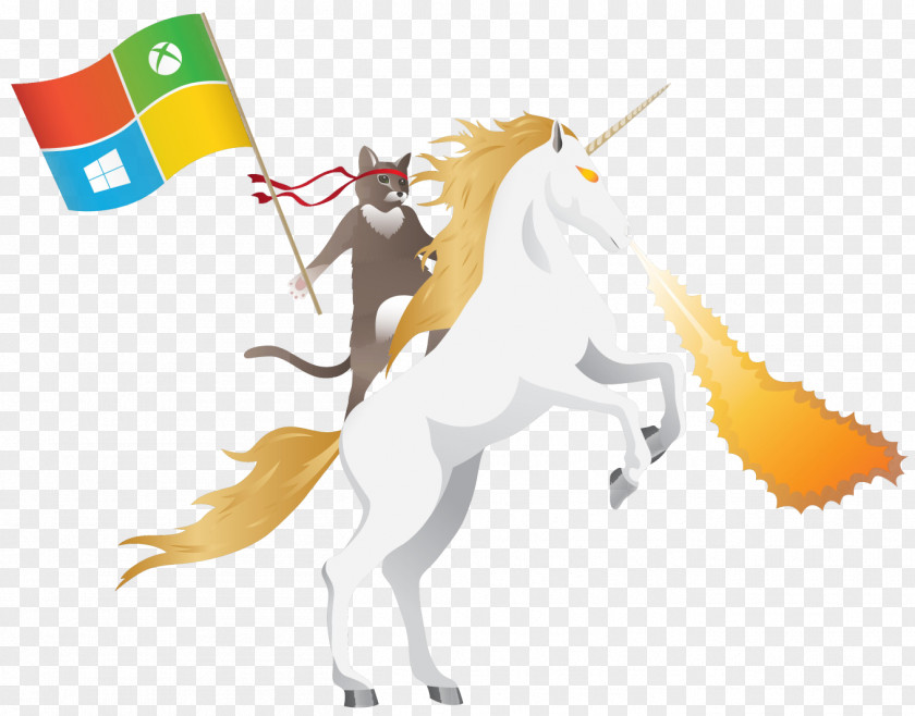 Unicorn Microsoft Redmond Campus Windows 10 Insider PNG