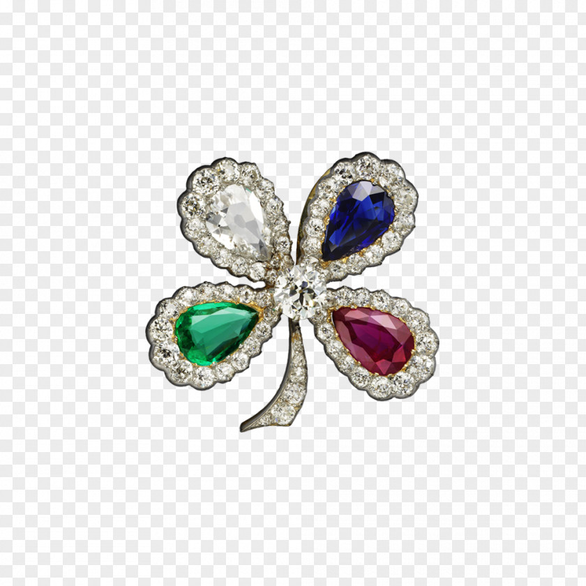 Vintage Gold Brooch Jewellery Ruby Gemstone Emerald PNG