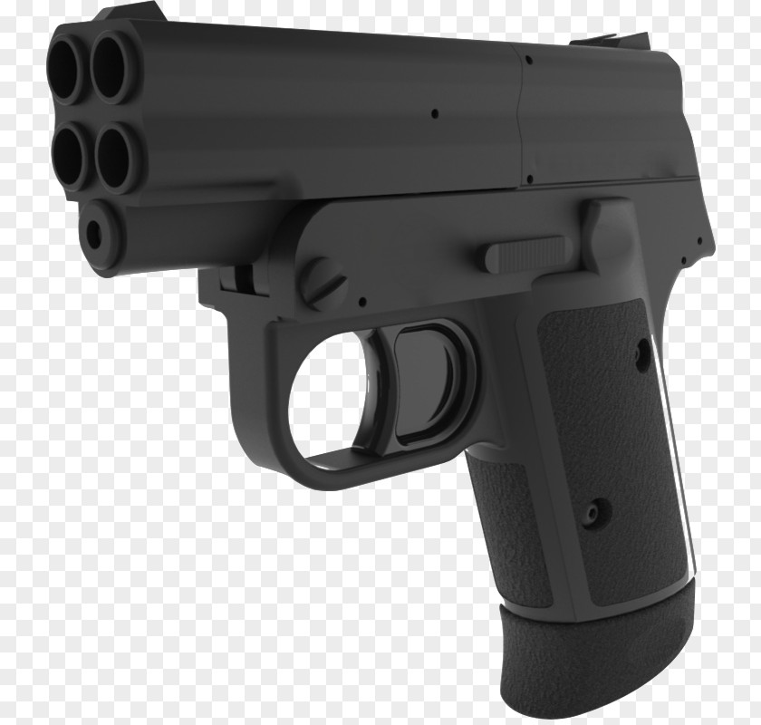 4 Barrel Pistol Semi-automatic Firearm Gun Handgun PNG