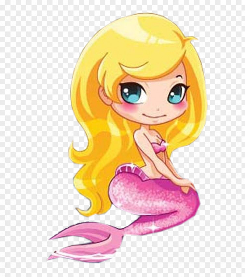 Blond Mermaid The Little Animation Film PNG