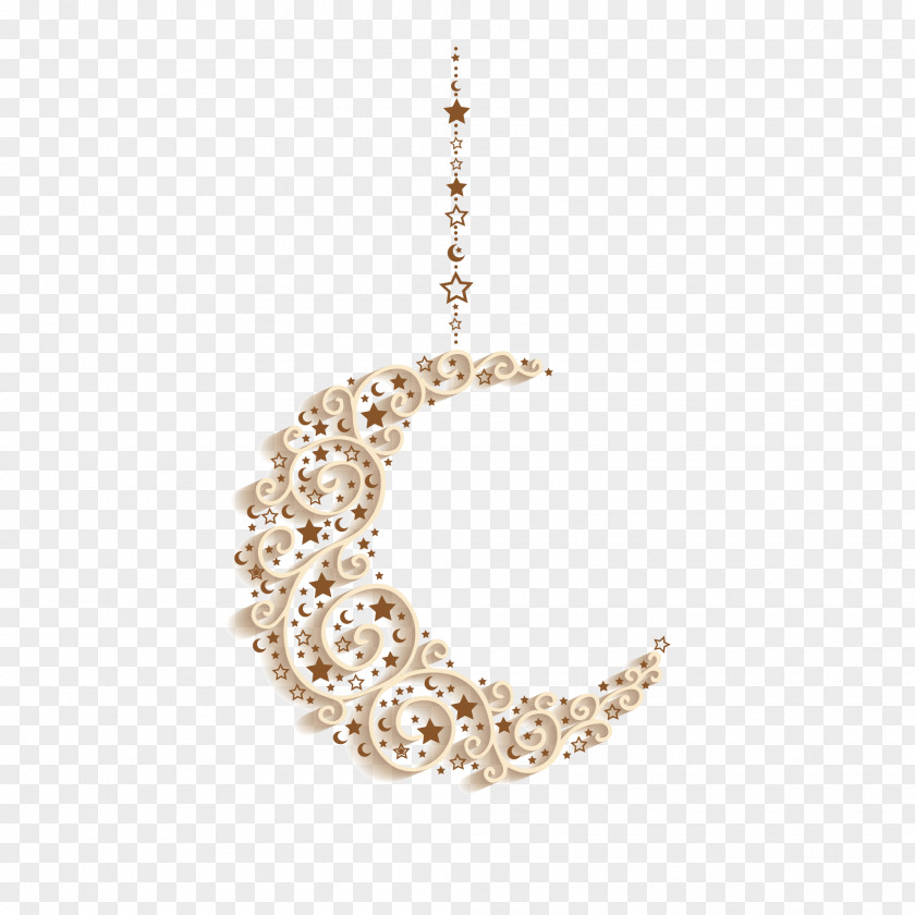 Floating Moon Decorations Lebanon Mawlid Eid Al-Fitr Mubarak Al-Adha PNG