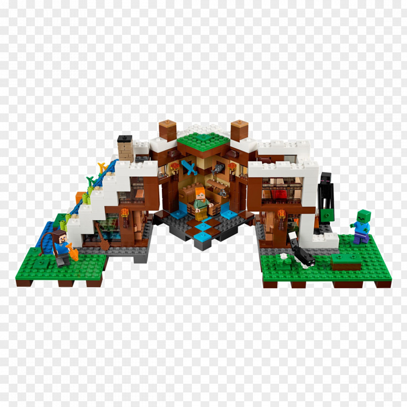 LEGO 21134 Minecraft The Waterfall Base Lego 21137 Mountain Cave PNG