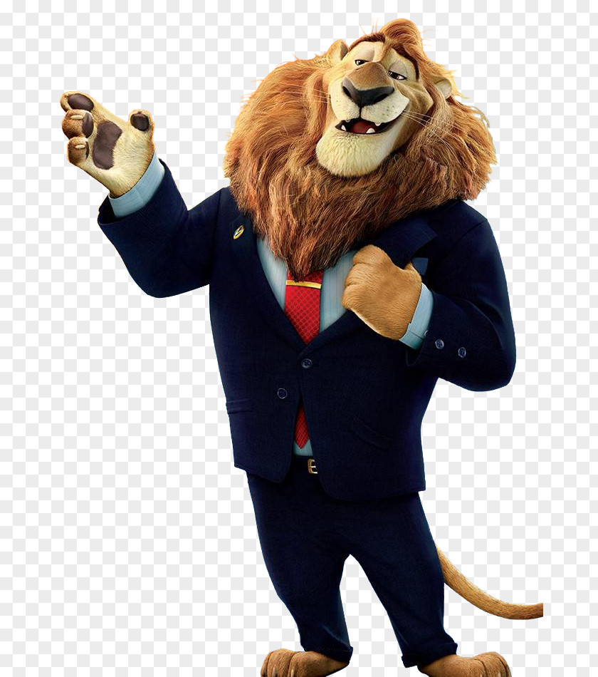 Lion Face Mayor Lionheart Chief Bogo Officer Clawhauser Nick Wilde PNG