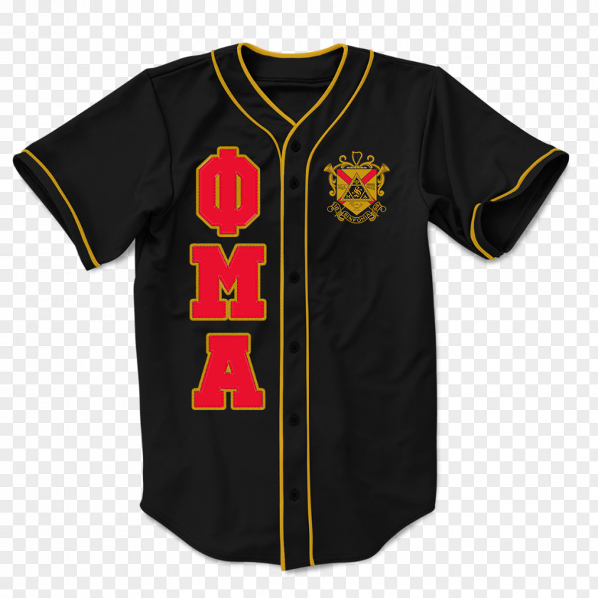 T-shirt Alpha Phi Mu Sinfonia Baseball Uniform PNG